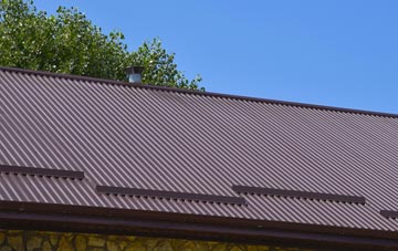 typical Leicester Forest East corrugated roof uses